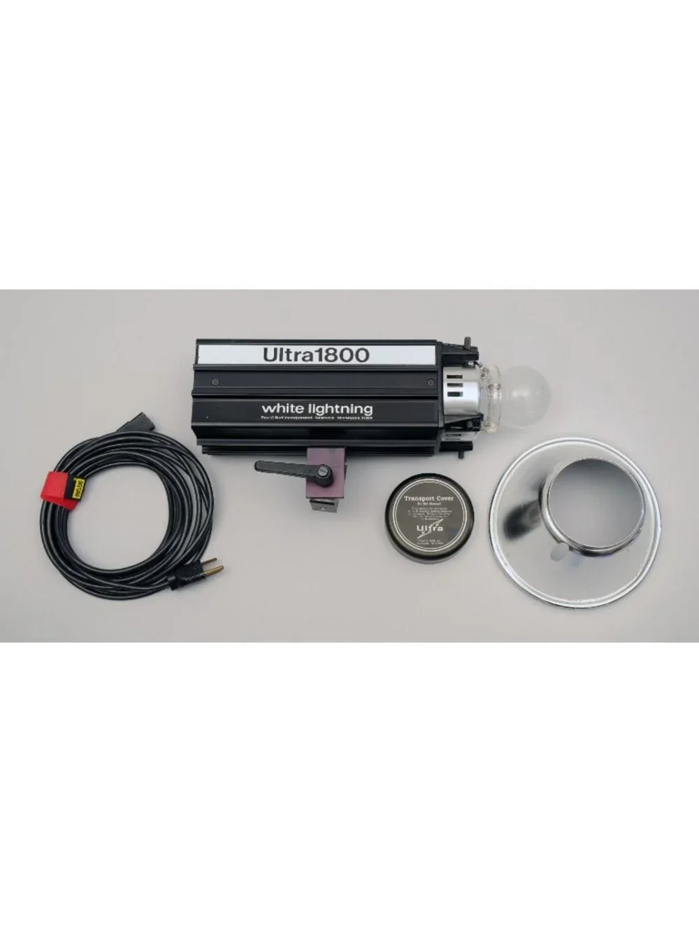 White Lightning Ultra1800 Paul C Buff Studio Strobe Light Trans Cover Pwr Cord